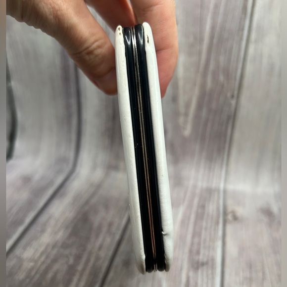 PLAYBOY Vintage Y2K Clutch/ Long Wallet Playboy Bunny White Gold VTG RARE - Picture 8 of 15